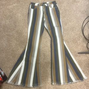 NWOT women’s striped jeans